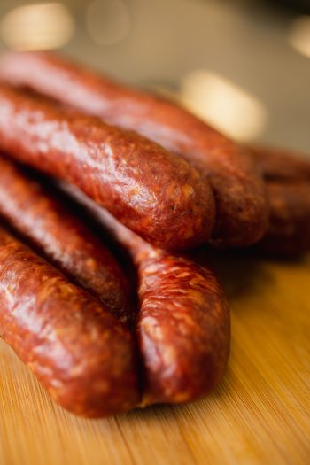 Try our famous farmer sausage