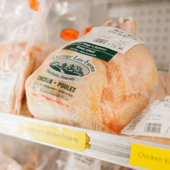 Fresh Heritage Lane Farms chickens